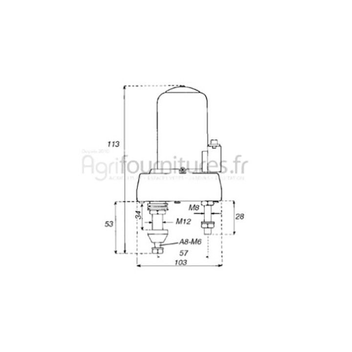 Moteur essuie-glace Bepco 63/1980-4 pour tracteur