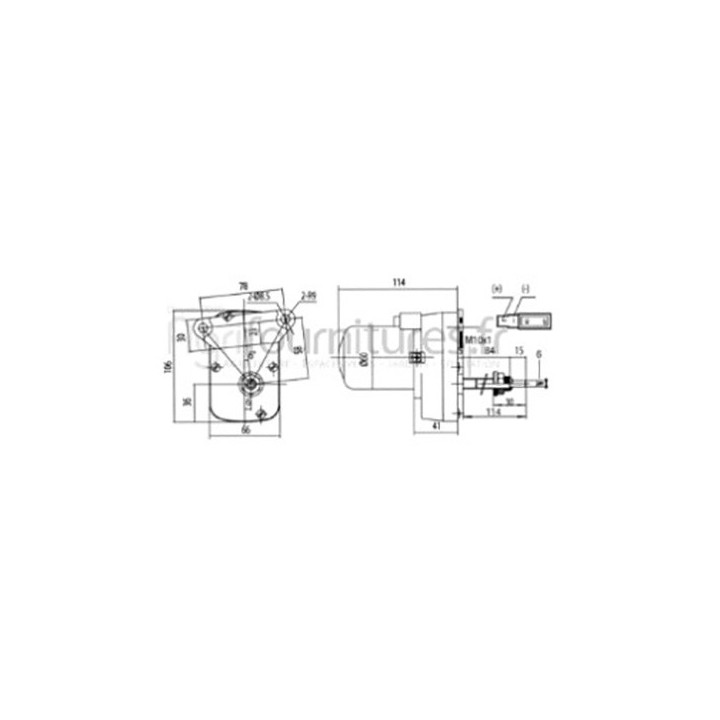 Moteur essuie-glace Bepco 63/1980-5 pour tracteur