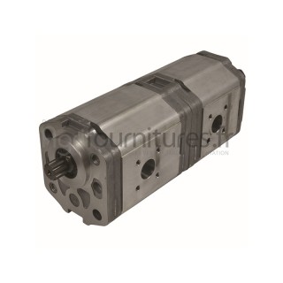 Pompes hydrauliques à engrenages double 22.5 + 14 cc Bepco 69/566-38 pour tracteur