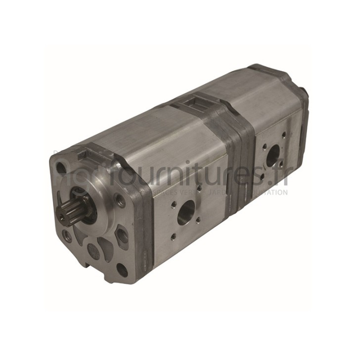 Pompes hydrauliques à engrenages double 22.5 + 14 cc Bepco 69/566-38 pour tracteur