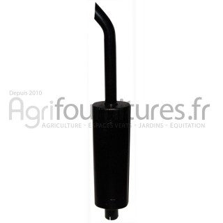 Silencieux d'échappement Ø int. 74 - l. 1171 mm Bepco 30/165-155 pour tracteur