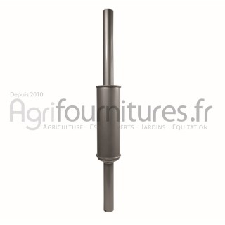 Silencieux d'échappement Ø int. 48 - l. 995 mm Bepco 24/165-3 pour tracteur