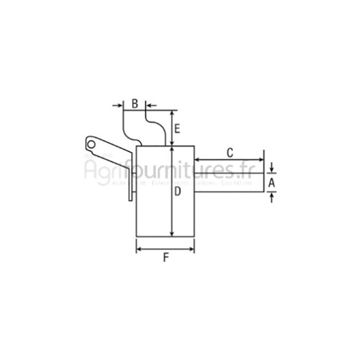 Silencieux d'échappement Ø int. 59 - l. 385 mm Bepco 24/165-159 pour tracteur