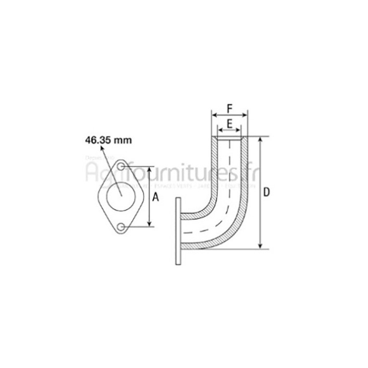 Coude d'échappement Bepco 28/164-33/NU