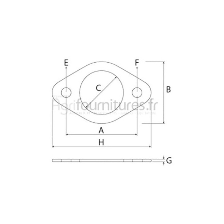 Joint de collecteur d'échappement Ø 32 mm - a3.152 Bepco 30/66-1 pour tracteur