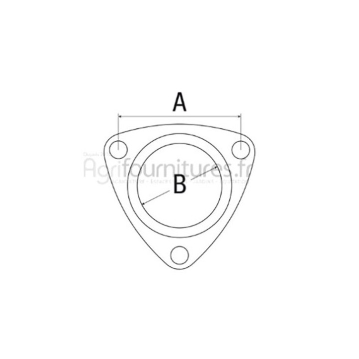 Joint de coude échappement Bepco 23/167-10 pour tracteur