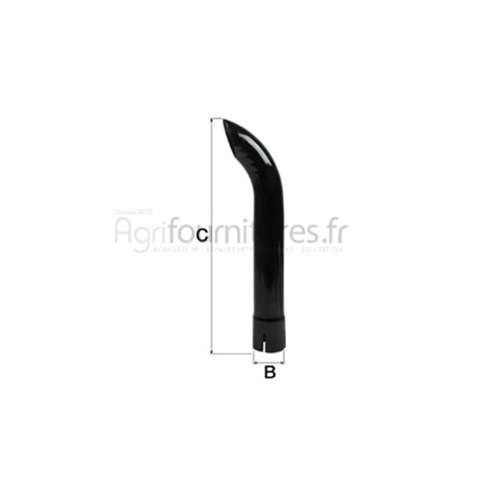 Tube d'extension Ø 61.3 - l. 450 mm échappement Bepco 23/SF4987597 pour tracteur