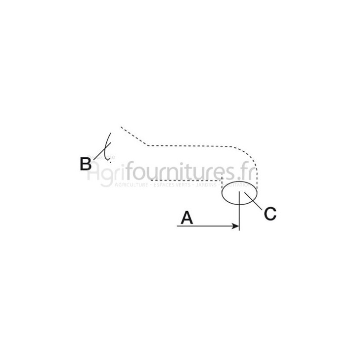 Durite Ø 60 x 70 - l. 260 mm filtre à air Bepco 26/163-18 pour tracteur