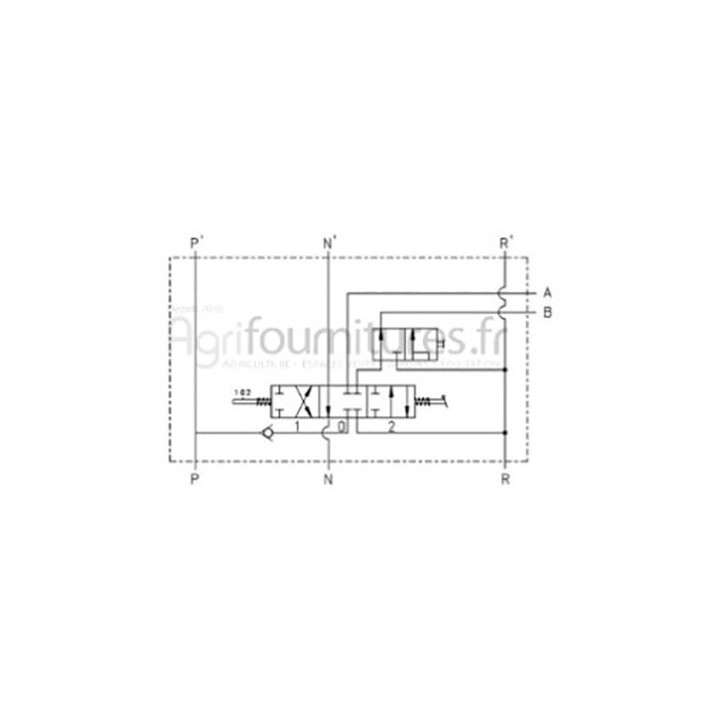 Eléments flasquables type Bosch double effet Bepco 69/7600-7 pour tracteur