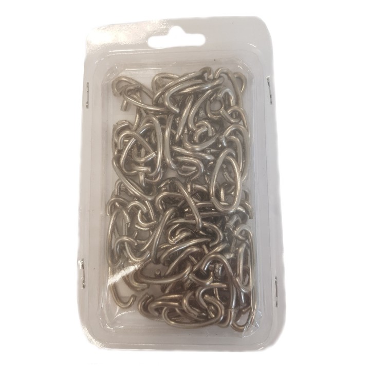 Agrafes Inox pour Pince à Grillage - Fixation Grillage - 100 unités