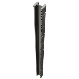 Piquet de clôture PROFIX gris en acier galvanisé plastifié