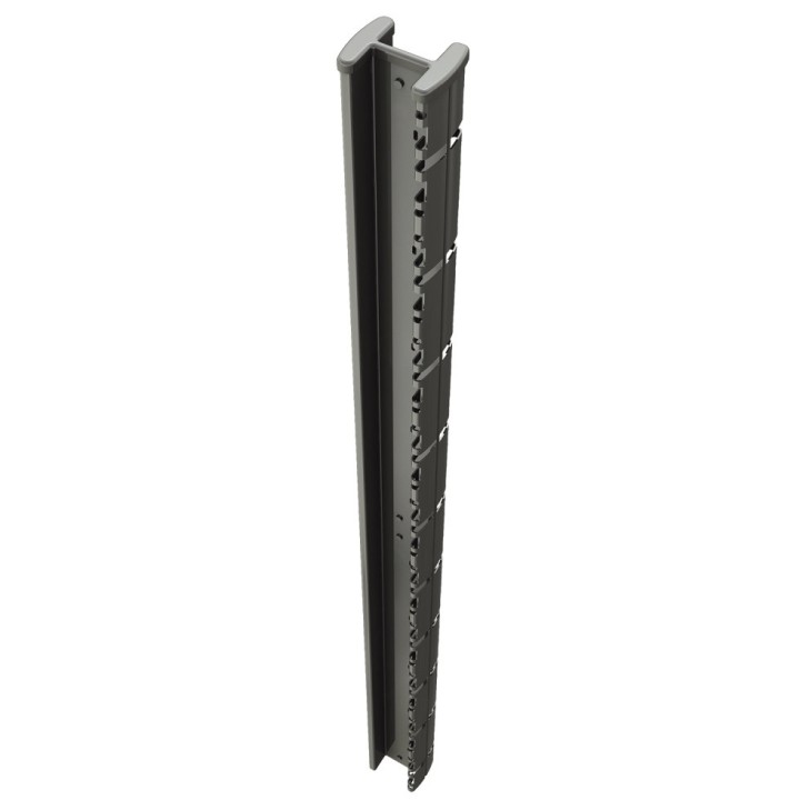 Piquet de clôture PROFIX gris en acier galvanisé plastifié