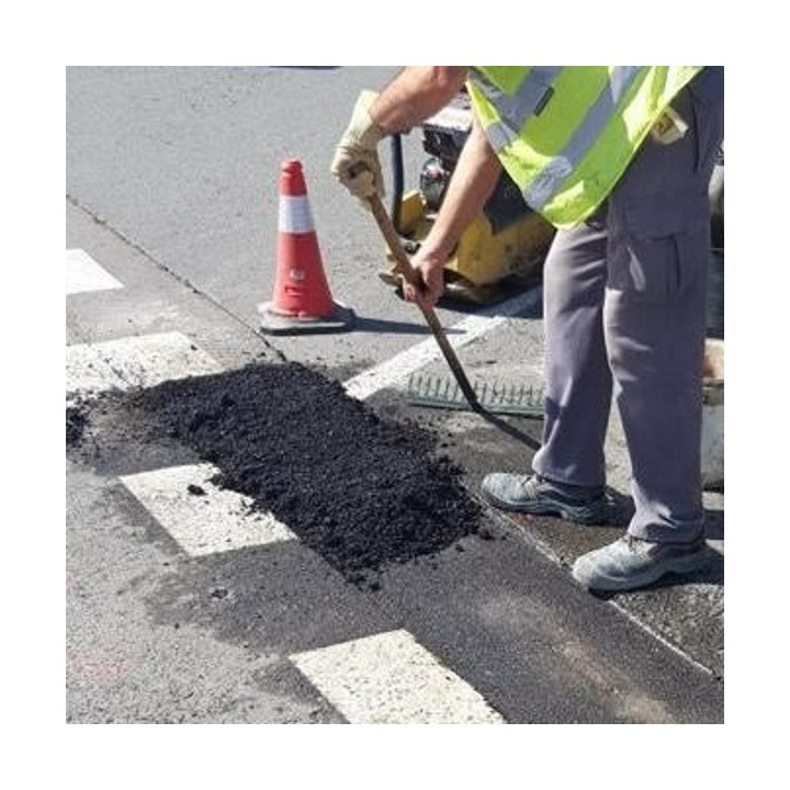 Enrobé - Goudron - Bitume à froid Premium longue durée Rapid Asphalt, Prêt à l'emploi sac 15 kg