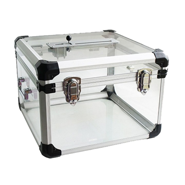 Urne officielle Viso avec compteur et cadenas - 30 L - 600 bulletins