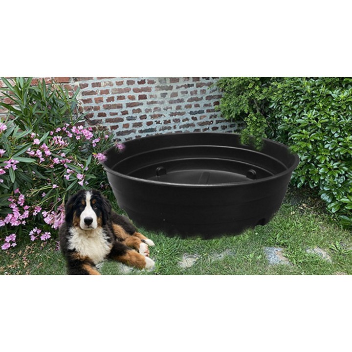 Bassin pour animaux noir 1900 L Plast'Up