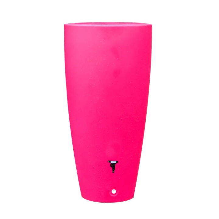 Pot conique récupérateur d'eau rose 200 L Plast'Up