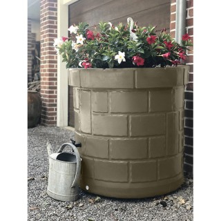 Puit collecteur d'eau taupe 340 L Plast'Up