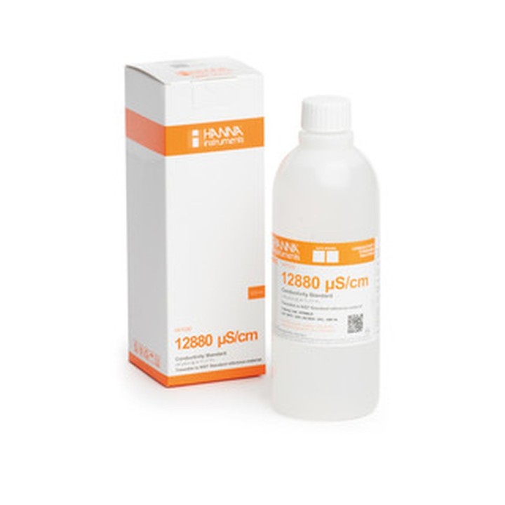 Solution d'étalonnage Hanna Instruments, conductivité à 12,88 mS-cm, bouteille 1 L
