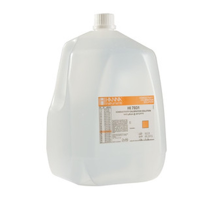 Solution d'étalonnage Hanna Instruments, conductivité à 1413 micro-seconde-cm, bouteille 1 gallon (4,55 l)