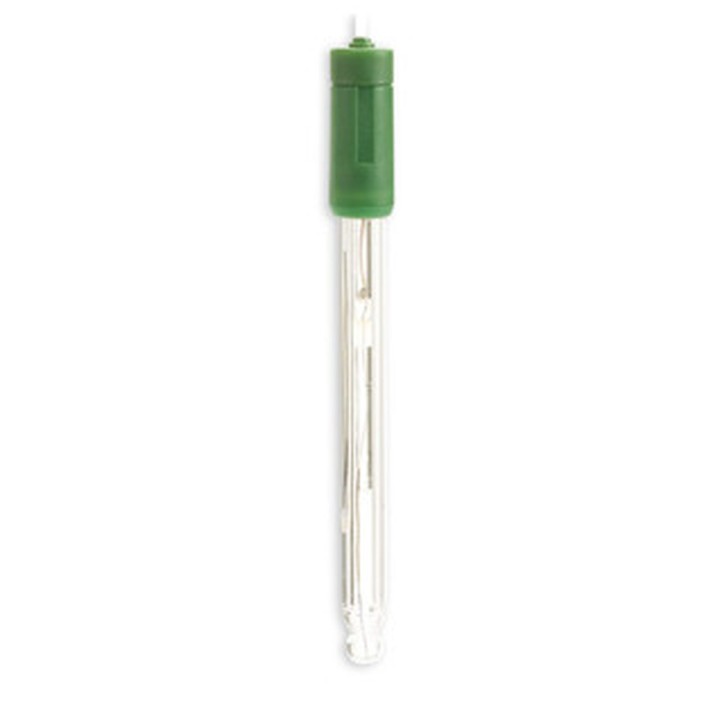 Électrode pH combinée Hanna Instruments, pour préparation avec solutions tampons tris, corps en verre, BNC, câble 1 m