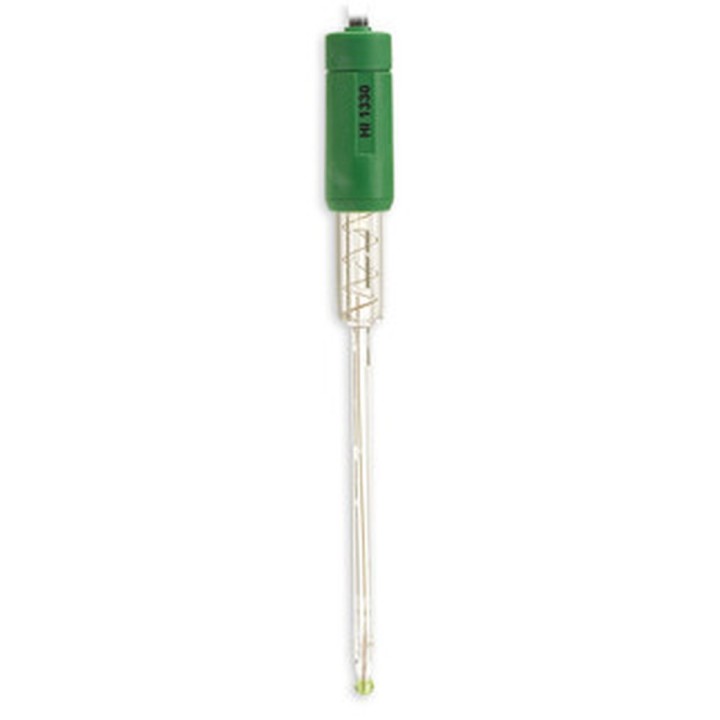 Électrode pH combinée Hanna Instruments, corps verre Ø 5 mm, à remplissage, connecteur BNC, câble 1 m