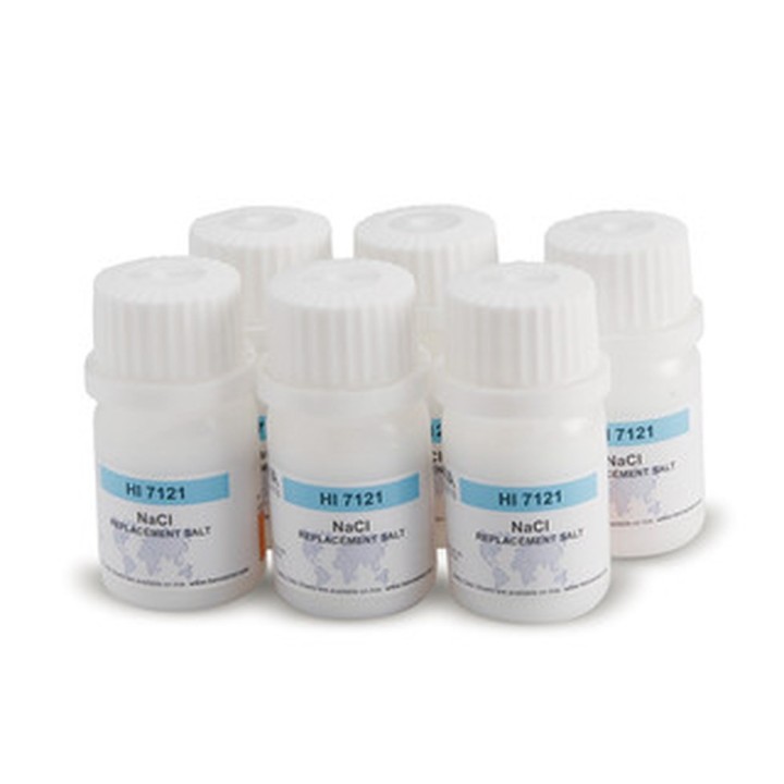 Sels NaCl (6 x 33 gr.) Hanna Instruments pour étalonnage en forte humidité
