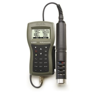 Multiparamètre GPS Hanna Instruments, sonde avec mémorisation, turbidité et température, câble 4 m HI9829-13042