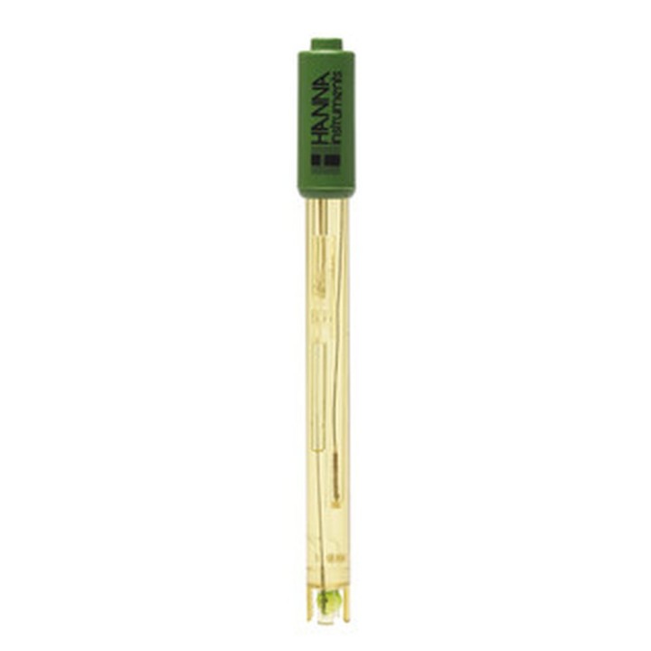 Électrode pH combinée Hanna Instruments, corps plastique à bulbe sphérique, connecteur BNC, câble 1 m