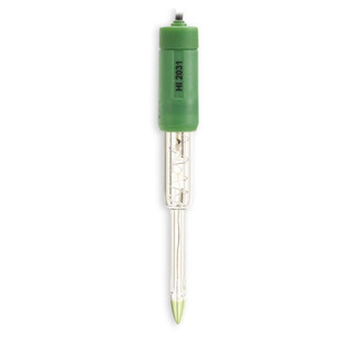 Mini-électrode pH combinée Hanna Instruments, pour produits laitiers et aliments semi-solides, BNC, câble 1 m