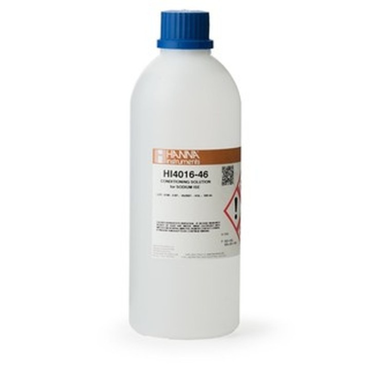 Solution conditionnement Hanna Instruments pour électrode ISE sodium, bouteille 500 mL