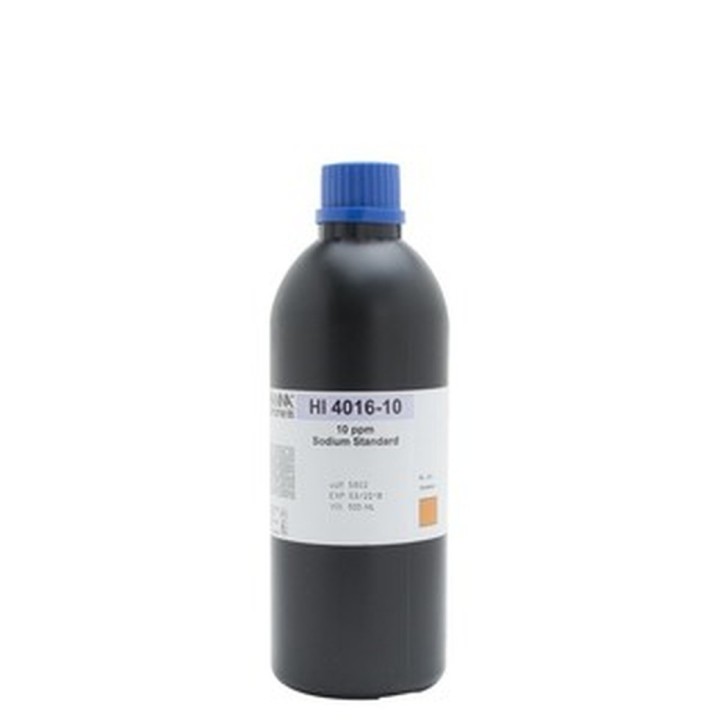 Solution d'étalonnage Hanna Instruments pour sodium, 10 mg-L, bouteille 500 mL