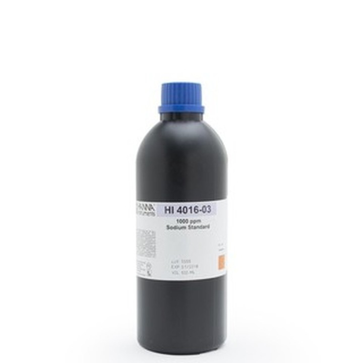 Solution d'étalonnage Hanna Instruments pour sodium, 1000 mg-L, bouteille 500 mL