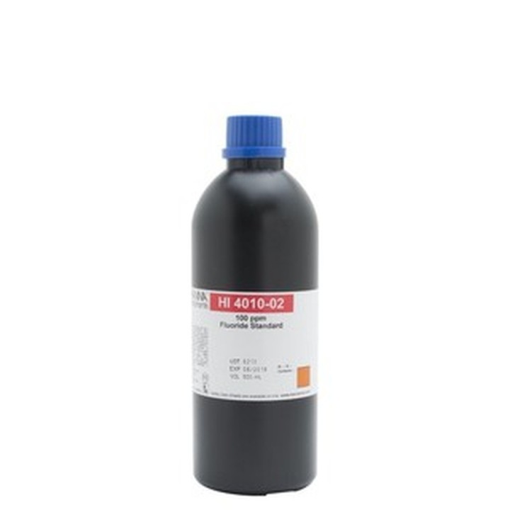 Solution étalon 100 mg-L fluorures Hanna Instruments, 500 mL