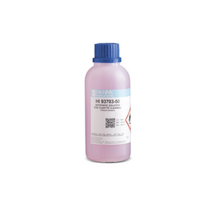 Solution de nettoyage Hanna Instruments pour cuvettes de mesure, bouteille 250 mL