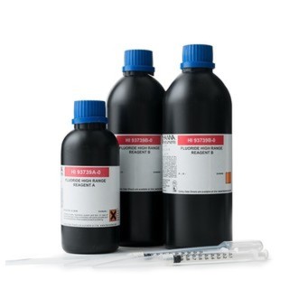 Réactifs pour photomètres Hanna Instruments, fluorures gamme large (100 tests)