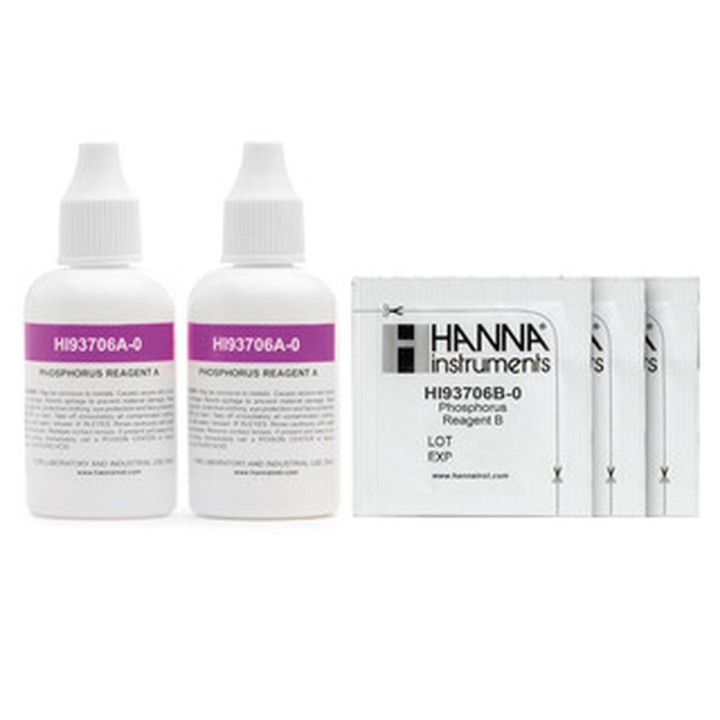Réactifs pour photomètres Hanna Instruments, phosphore (100 tests)