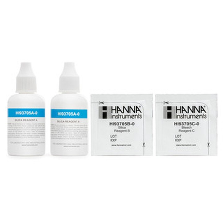 Réactifs pour photomètres Hanna Instruments, silice (100 tests)