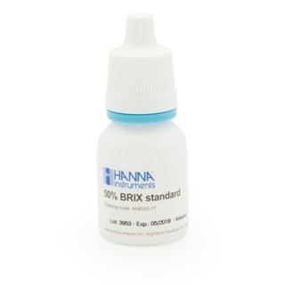 Solution standard Brix Hanna Instruments, 50% Brix, flacon 10 mL