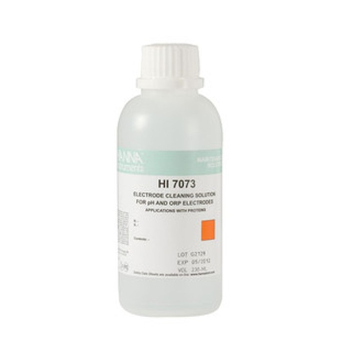 Solution nettoyage Hanna Instruments pour électrodes, protéines, bouteille 250 mL
