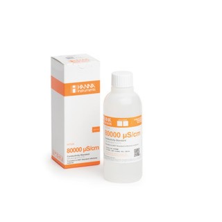 Solution d'étalonnage Hanna Instruments, conductivité à 80,00 mS-cm, bouteille 250 mL