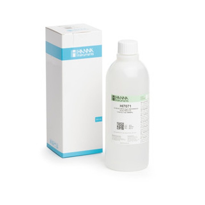 Solution électrolyte Hanna Instruments, 3,5 M KCl + AgCl pour électrodes à simple jonction, bouteille 500 mL