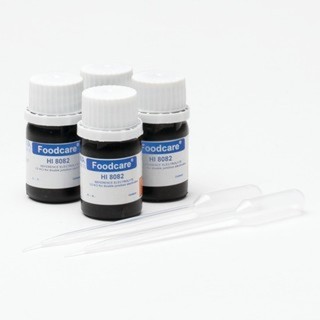 Solution électrolyte 3,5 M KCl Hanna Instruments pour électrodes à double jonction, flacon FDA (4 x 30 mL)
