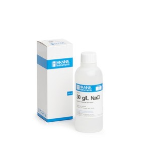 Solution chlorure sodium Hanna Instruments 30 g-L, bouteille 250 mL