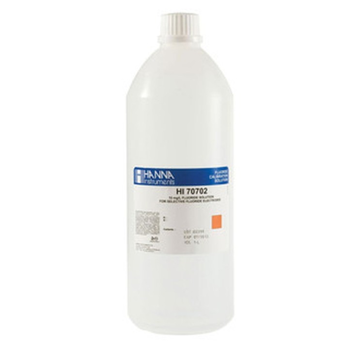 Solution fluorures Hanna Instruments, 10 mg-L, bouteille 1 L