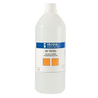 Solution fluorures Hanna Instruments, 100 mg-L, bouteille 1 L