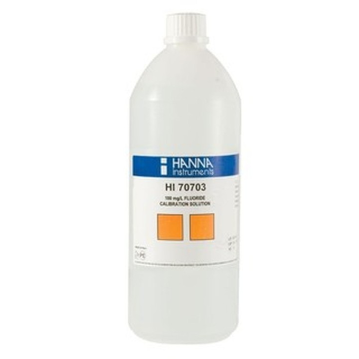 Solution fluorures Hanna Instruments, 100 mg-L, bouteille 500 mL
