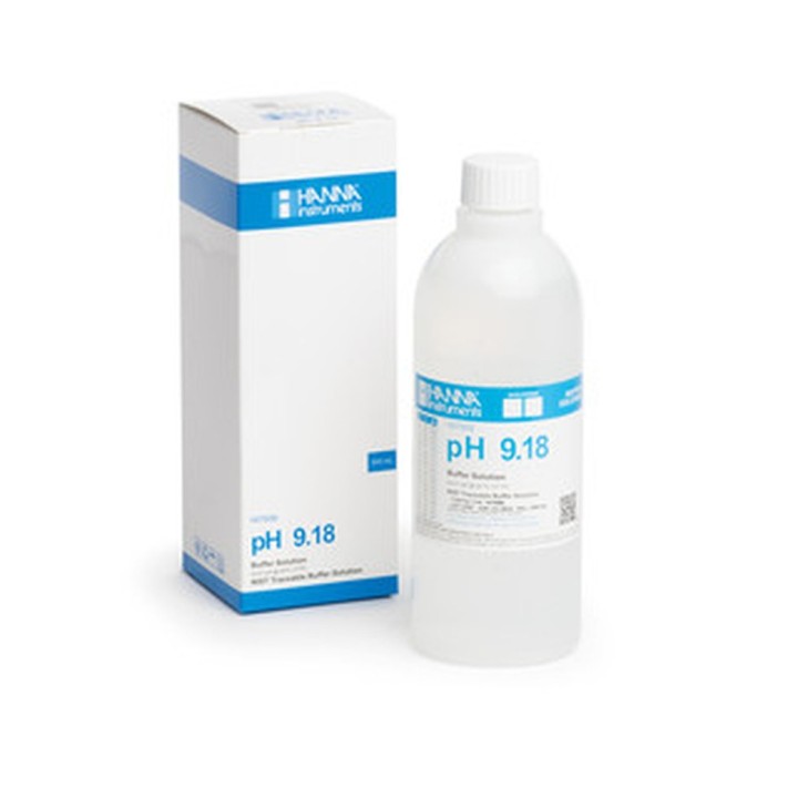 Solution tampon Hanna Instruments, pH 9,18, bouteille 500 mL