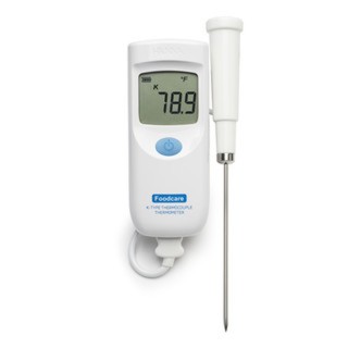 Thermomètre alimentaire à thermocouple type K Hanna Instruments avec sonde interchangeable, étanche, économique
