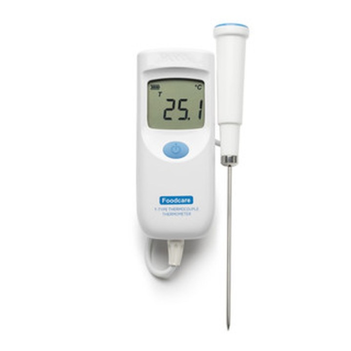 Thermomètre alimentaire à thermocouple type T Hanna Instruments avec sonde fixe, étanche, économique
