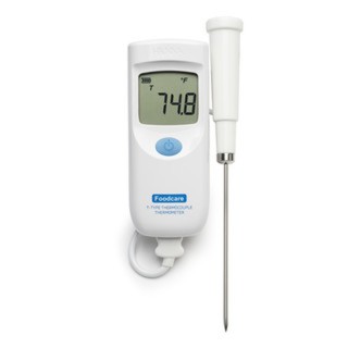 Thermomètre alimentaire à thermocouple type T Hanna Instruments avec sonde interchangeable, étanche, économique